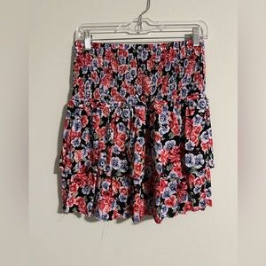 ~{ Pink Floral Skirt }~